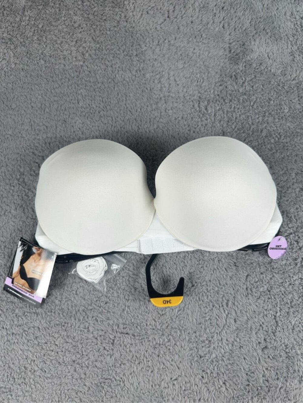 Maidenform Dreamwire Strapless Lift Bra White Size 34D Convertible